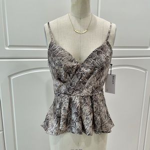 Bailey44 Snake Print Top